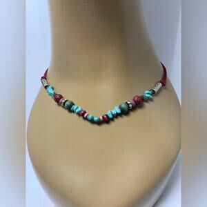 Turquoise Styled Fashion Necklace EUC